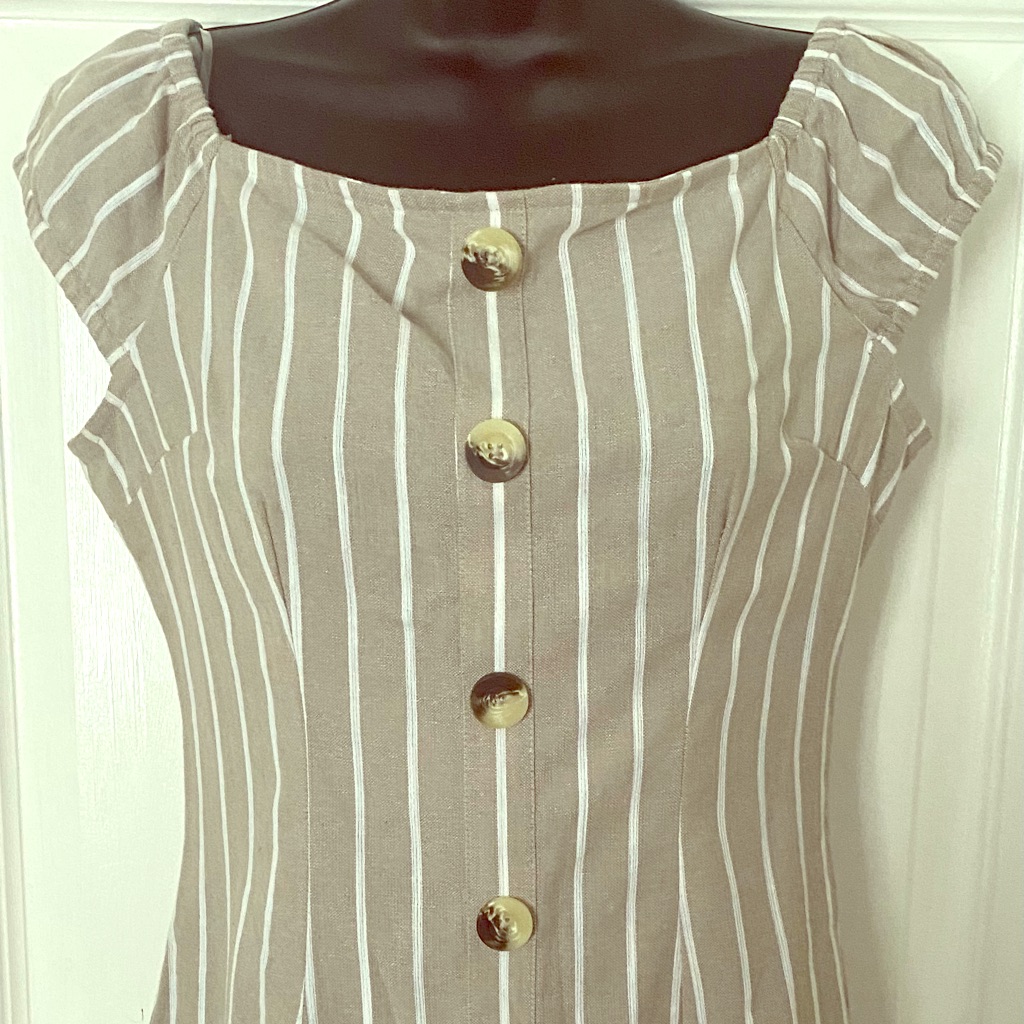 Brand New WhiteBeige Summer Dress